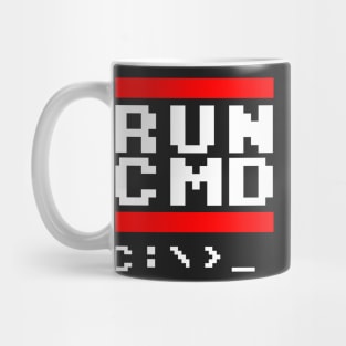 Nerd & Geek Design - RUN CMD Old Dos Operating System Retro N3RD2 Mug